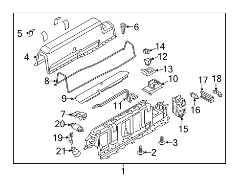 2019 Volvo XC90 Battery Assembly Diagram for 32223588