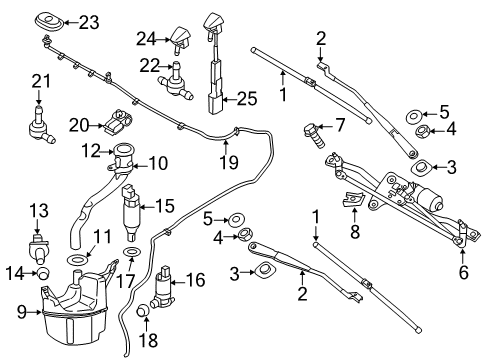 2016 Volvo S60 Cross Country Wiper & Washer Components