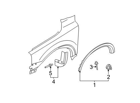 2011 Volvo XC90 Exterior Trim - Fender