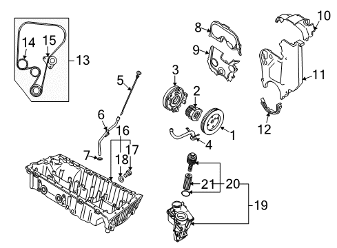 2009 Volvo S40 Engine Parts, Mounts, Cylinder Head & Valves, Camshaft & Timing, Oil Pan, Oil Pump, Crankshaft & Bearings, Pistons, Rings & Bearings