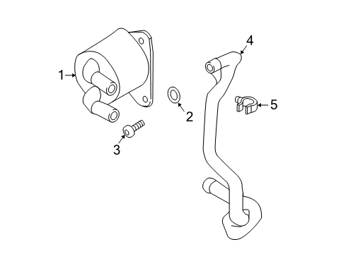 2021 Volvo XC90 Transmission Cooler Diagram for 31437397
