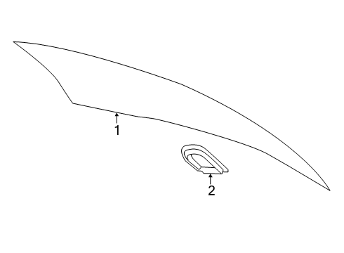 2021 Volvo V60 Cross Country Glass - Lift Gate