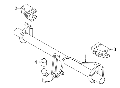 2018 Volvo XC60 Trailer Hitch Components Diagram 4