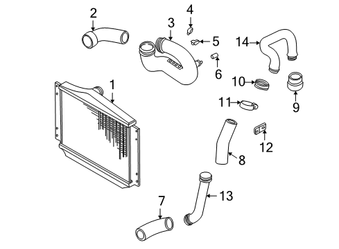 2000 Volvo V70 Intercooler