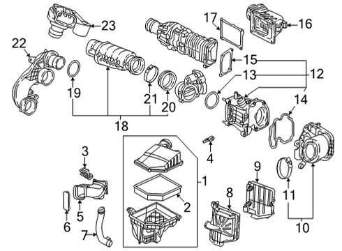 2022 Volvo XC60 Oxygen Sensor Diagram for 31480530