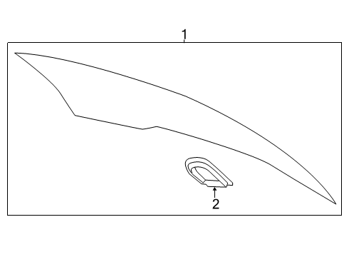 2019 Volvo S60 Glass & Hardware - Back Glass
