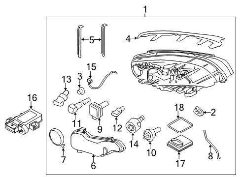 2009 Volvo S80 Headlamps, Headlamp Washers/Wipers, Lighting Diagram 2