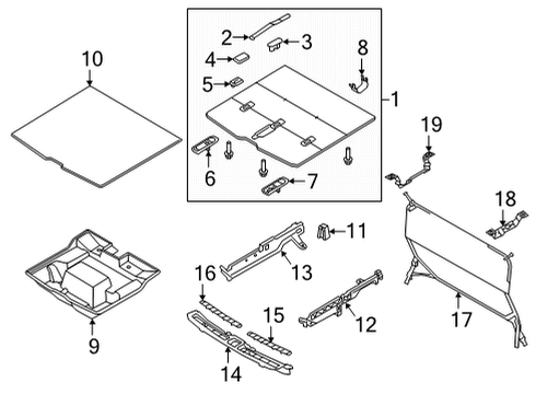 2023 Volvo C40 Recharge Interior Trim - Rear Body Diagram 1