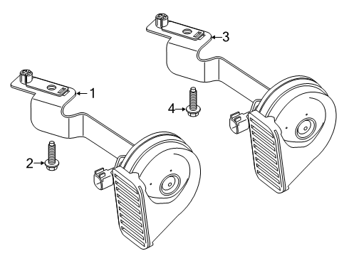 2021 Volvo XC40 Recharge Horn