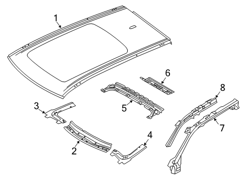 2018 Volvo V90 Cross Country Roof & Components