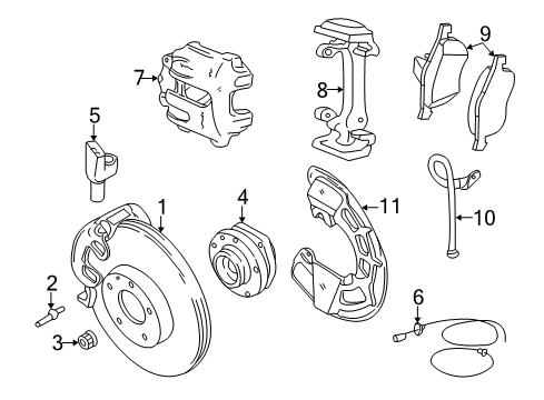 1998 Volvo V70 Brake Components