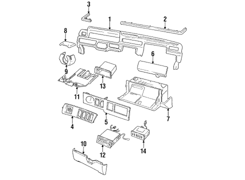1988 Volvo 740 Instrument Panel