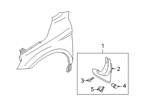 2015 Volvo XC60 Exterior Trim - Fender