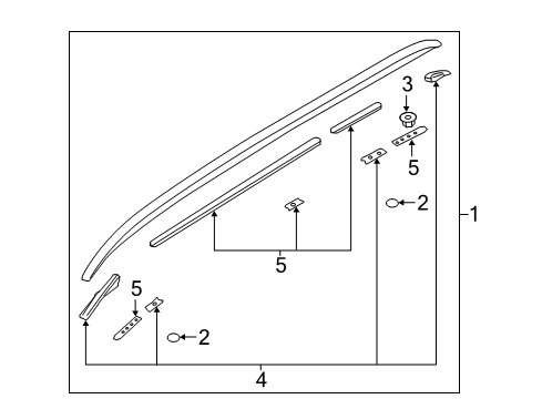 2019 Volvo XC90 Exterior Trim - Roof