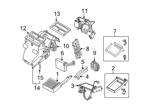 2013 Volvo C30 A/C Evaporator & Heater Components