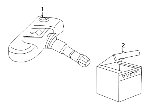 2013 Volvo C30 Tire Pressure Monitoring