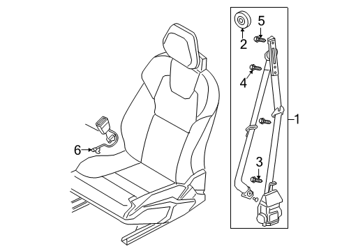 2019 Volvo S60 Front Seat Belts