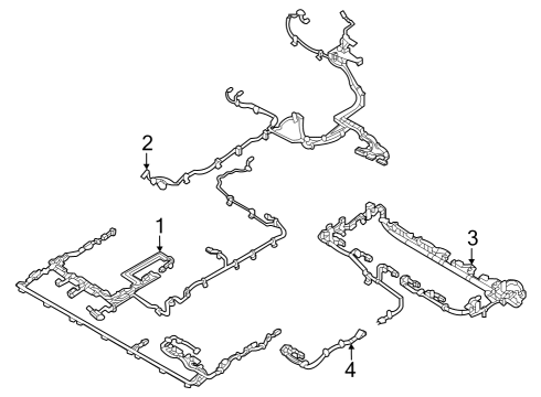 2023 Volvo XC40 Recharge Wire Harness Diagram for 32336995