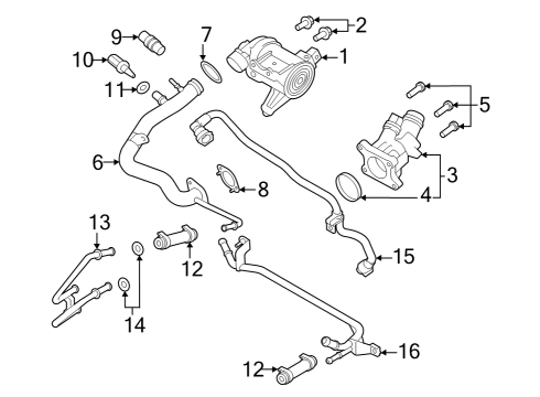 2023 Volvo S90 Pipe Diagram for 31410031