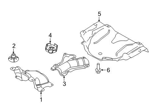 2018 Volvo S90 Heat Shields Diagram 1