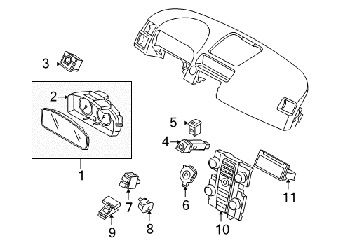 2009 Volvo V50 A/C & Heater Control Units