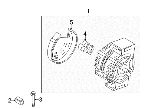 2015 Volvo XC60 Alternator Diagram for 36012619