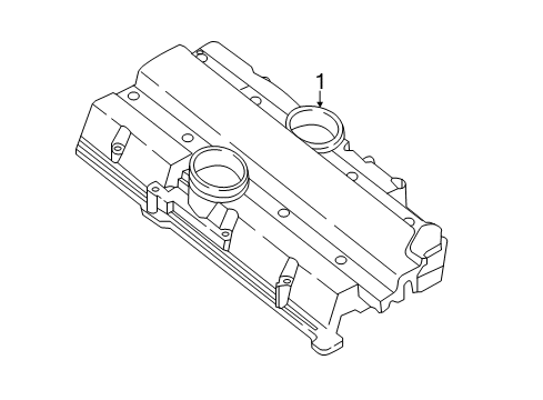 2016 Volvo XC70 Engine Appearance Cover Diagram 1