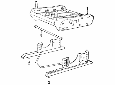 1988 Volvo 740 Seats & Track Components