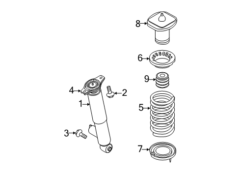 2018 Volvo V60 Shocks & Components - Rear Diagram 2