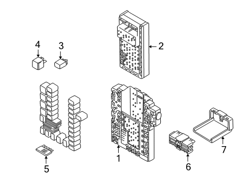 2002 Volvo V70 Electrical Components Diagram 6