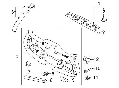 2017 Volvo V60 Cross Country Interior Trim - Lift Gate