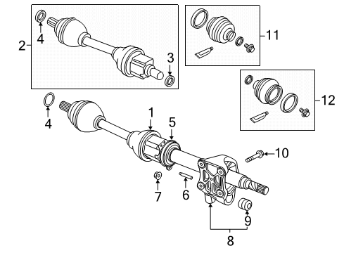 2023 Volvo S90 Drive Axles - Front