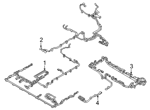 2022 Volvo C40 Recharge Wire Harness Diagram for 32336667