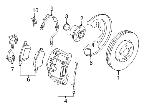 2017 Volvo V60 Cross Country Front Brakes