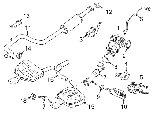 2016 Volvo S80 Exhaust Components