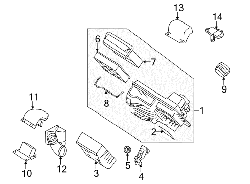 2009 Volvo S40 Air Intake Diagram 1