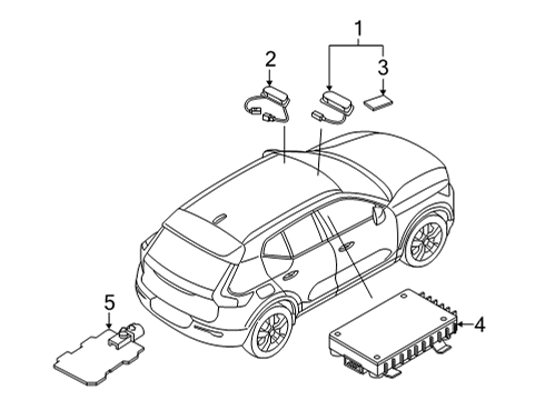 2023 Volvo C40 Recharge Communication System Components