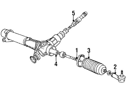 1988 Volvo 740 Steering Gear & Linkage