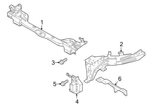 2021 Volvo XC40 Recharge Radiator Support