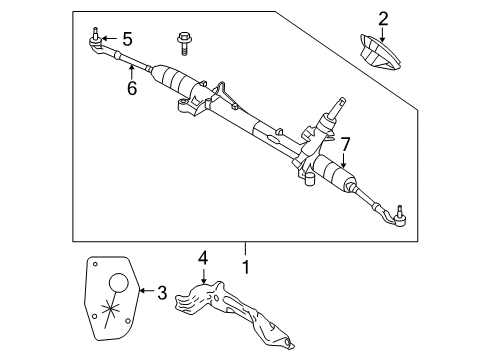 2011 Volvo C70 Steering Column & Wheel, Steering Gear & Linkage Diagram 3