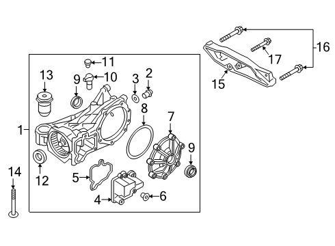 2021 Volvo XC40 Recharge Axle & Differential - Rear