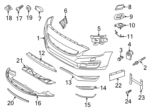 2017 Volvo S60 Tow Eye Cap Diagram for 39820294