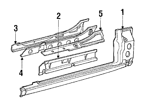1988 Volvo 780 Rocker Panel