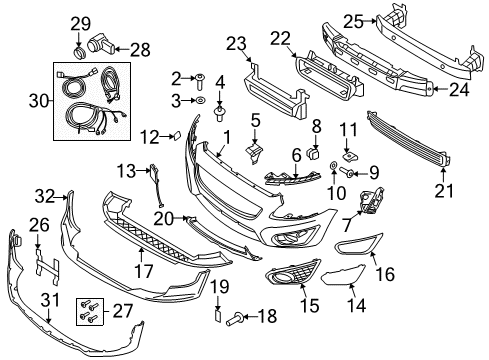 2013 Volvo C30 Front Bumper