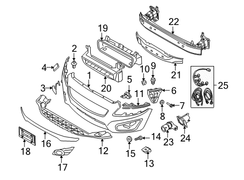 2011 Volvo C70 Front Bumper