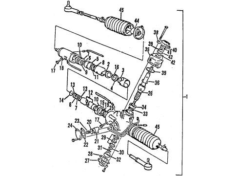 1992 Volvo 240 Automatic Transmission, Transmission Diagram 1