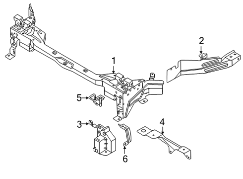 2023 Volvo C40 Recharge Radiator Support