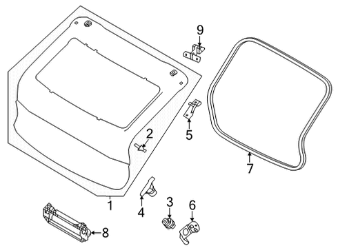 2023 Volvo C40 Recharge Gate & Hardware