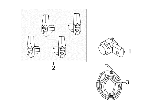 2018 Volvo V60 Parking Aid Diagram 4