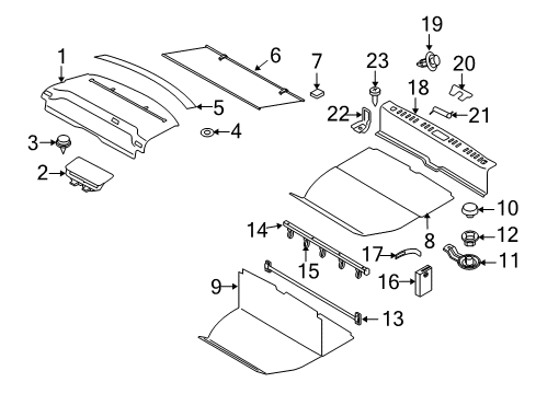 2009 Volvo S80 Interior Trim - Rear Body